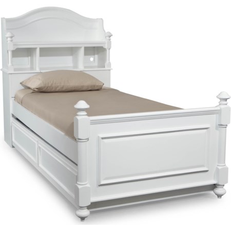 Twin Bookcase Bed with Trundle